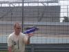 Skyy bottle racng an Indy car - Dean at the 500