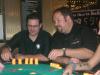 Jim Allison and Mike McClean - Mike's trying to give jim a little advice on the poker table.