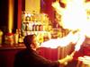 The Fireball - Fireball during my flair show at work. Liquid used was Zippo fluid hence the serious blowback. !1